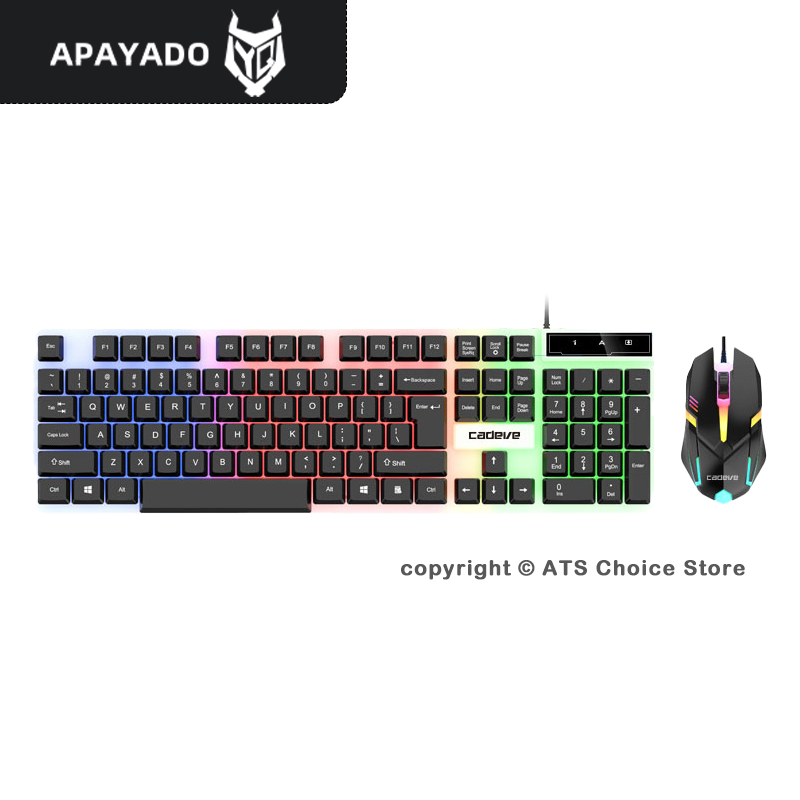 Gaming Keyboard And Mouse Combo - APAYADO LDK9122 Gaming Keyboard Mouse Combo