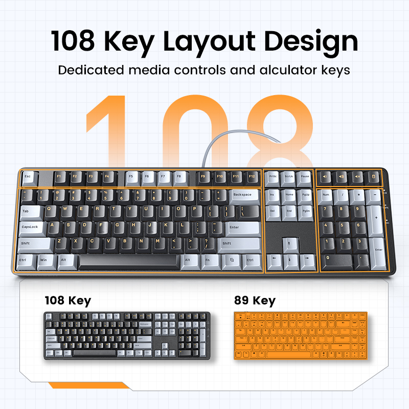 UGREEN Mechanical Keyboard 108 - Gaming Keyboard Corsair review and price