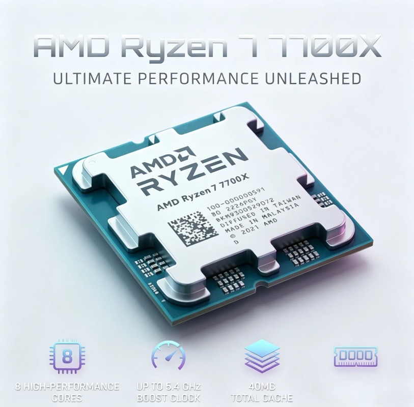 AMD Ryzen 7 7700X R7 7700X CPU - Amd Cpu Ryzen 7 review and price