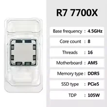AMD Ryzen 7 7700X R7 7700X 8 C - Amd Cpu Ryzen 7 review and price