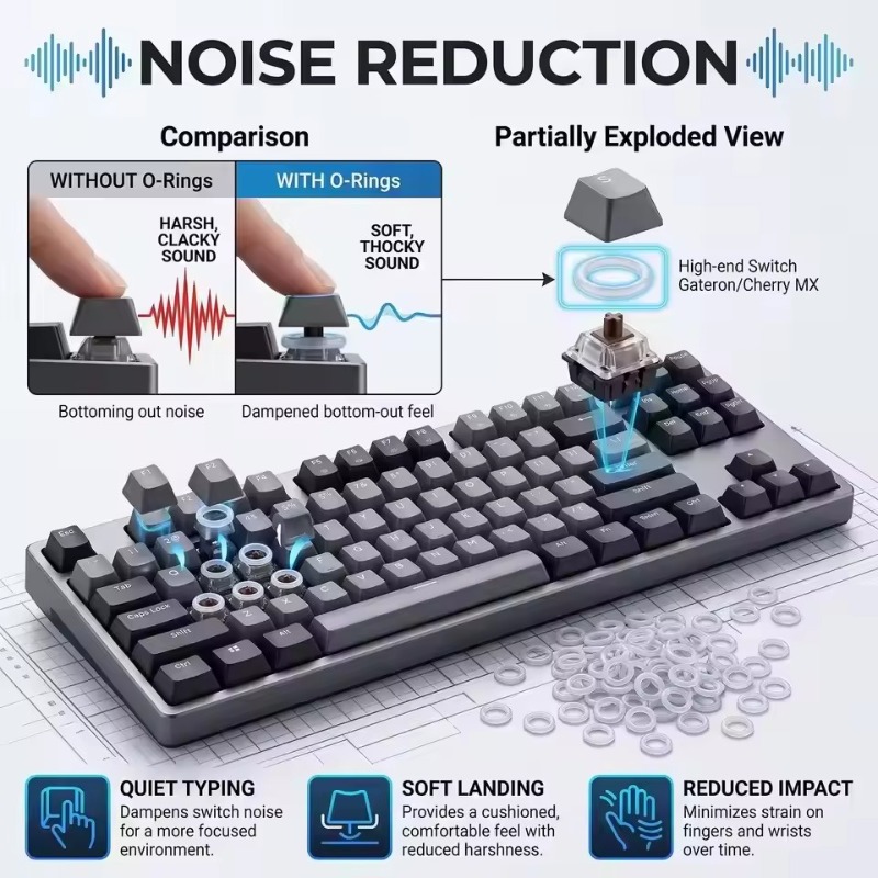 Mechanical Keyboard O-Rings No - Keycap Puller Ring review and price