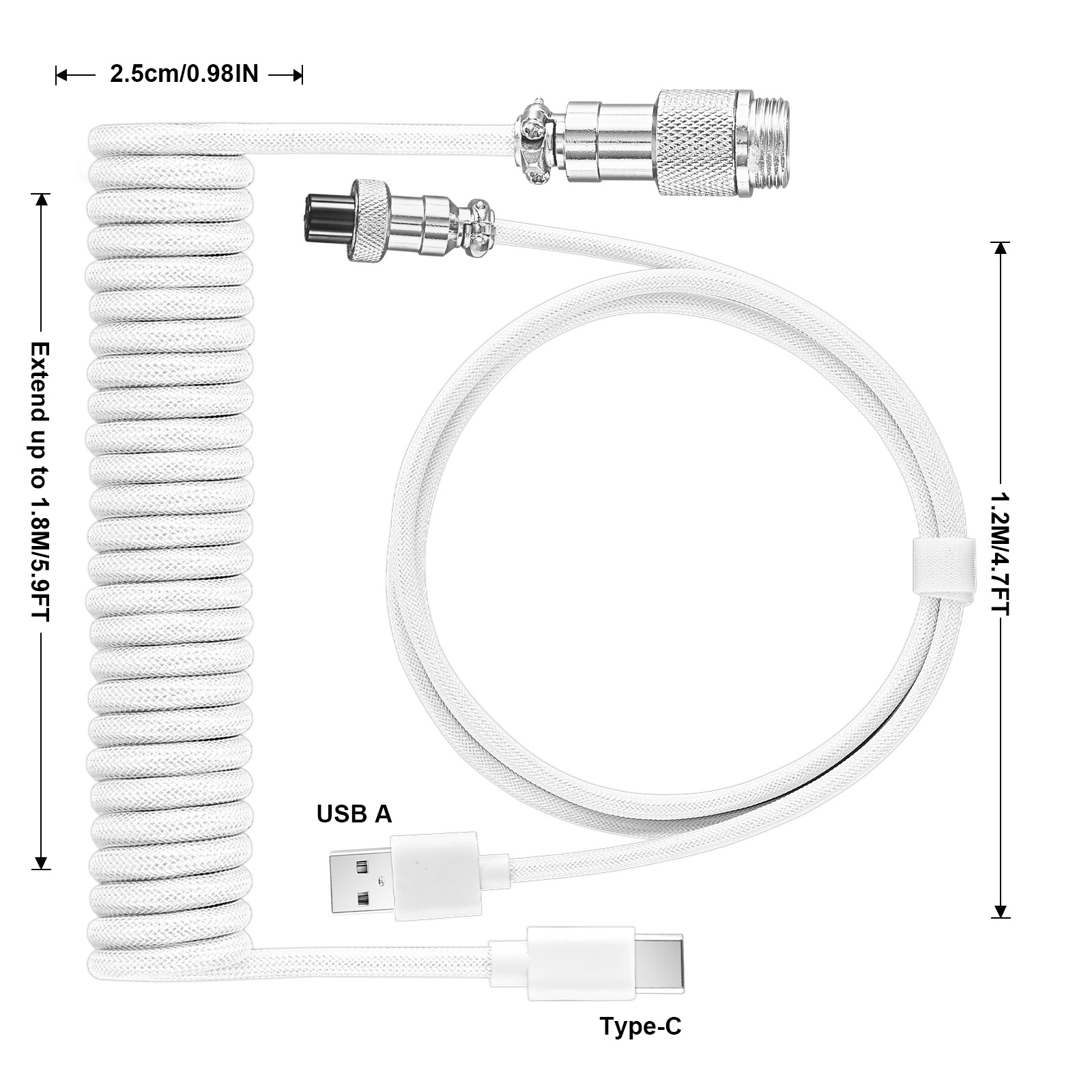 Mechanical Keyboard Coiled Cab - Coiled Usb Cable review and price