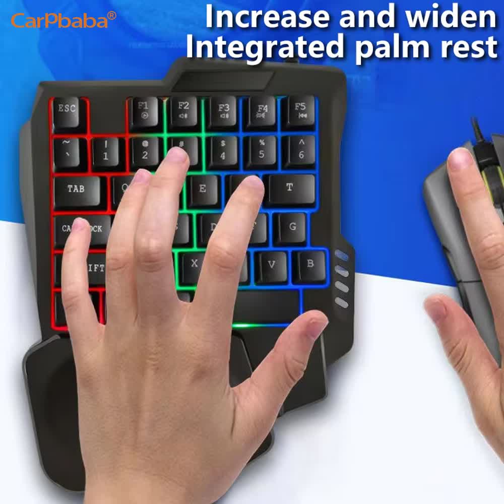 USB Single Hand One-Handed Gam - Gaming Keyboard 1 Hand review and price