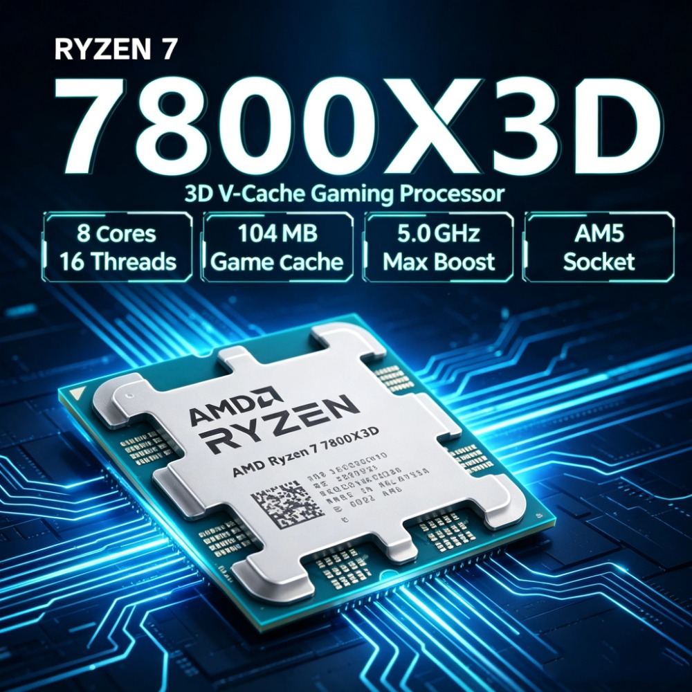 CPU AMD Ryzen 7 7800X3D Replac - Amd Cpu Ryzen 7 review and price