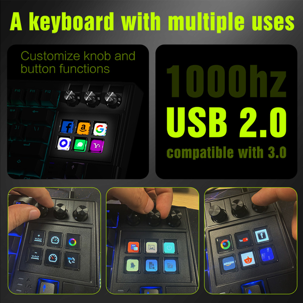 MRSVI K1 PRO Visual LCD AI Key - Gaming Keyboard Corsair review and price