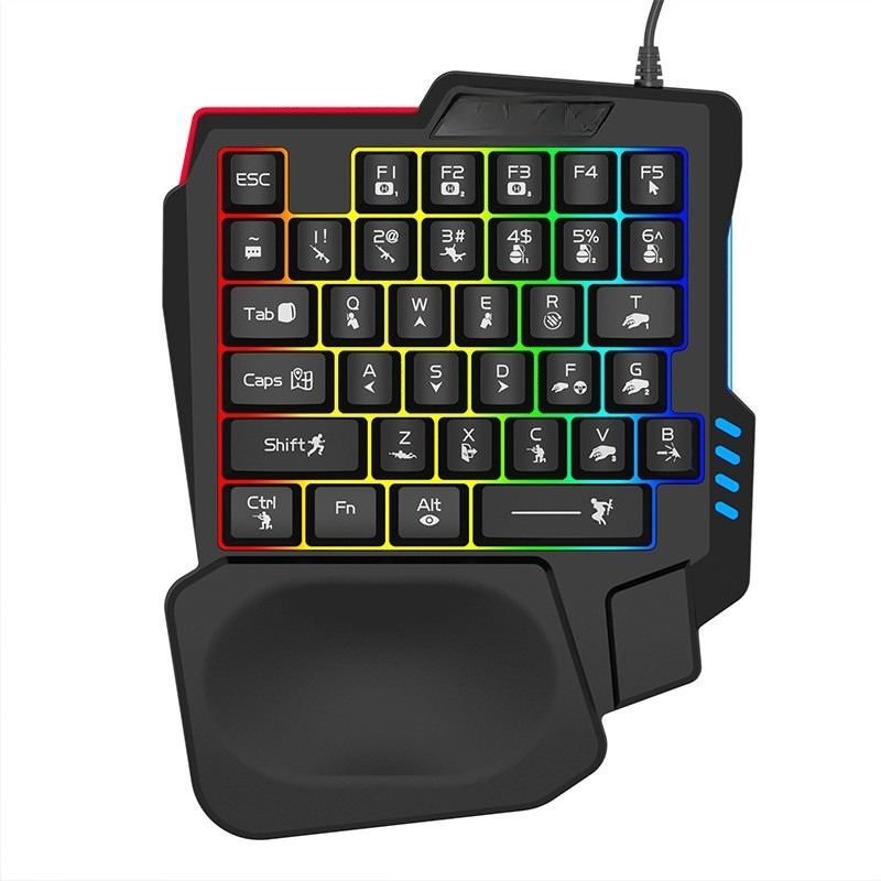 K5 one-handed keyboard Gungod  - Keyboard Gaming Amazon review and price