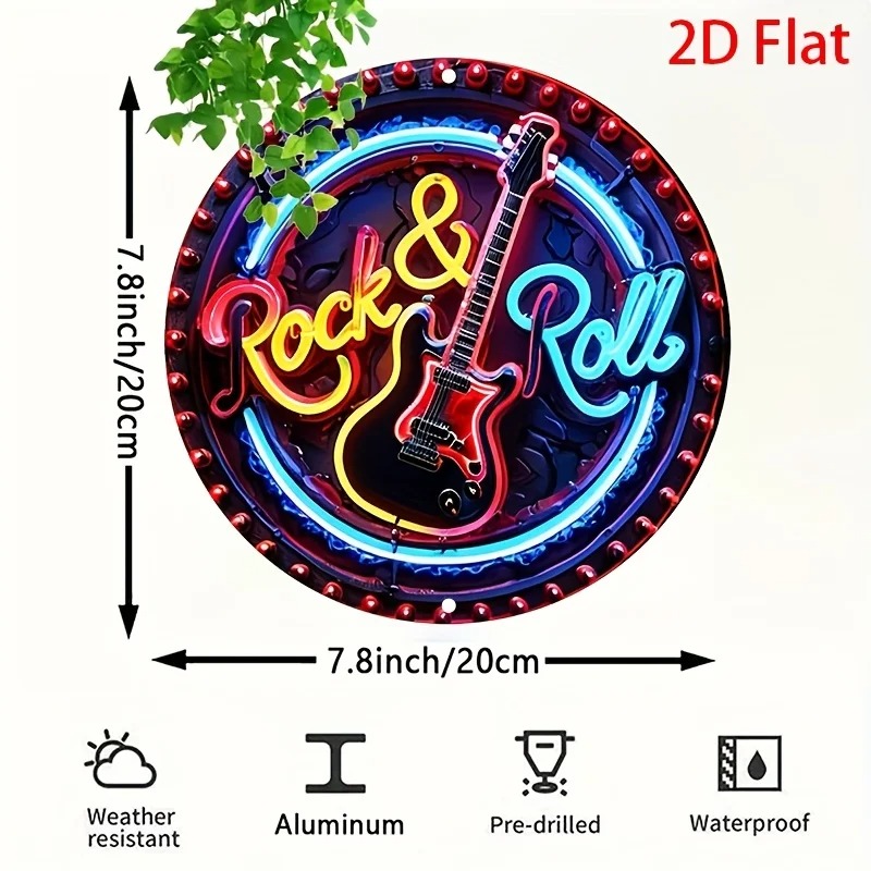 A Vintage Rock Neon Sign, 2Dfl - Brass Weight Plate review and price