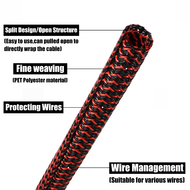 3/5/10m PET Cable Sleeve Self- - Coiled Usb Cable review and price