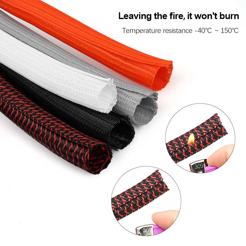 3/5/10m PET Cable Sleeve Self- - Coiled Usb Cable review and price