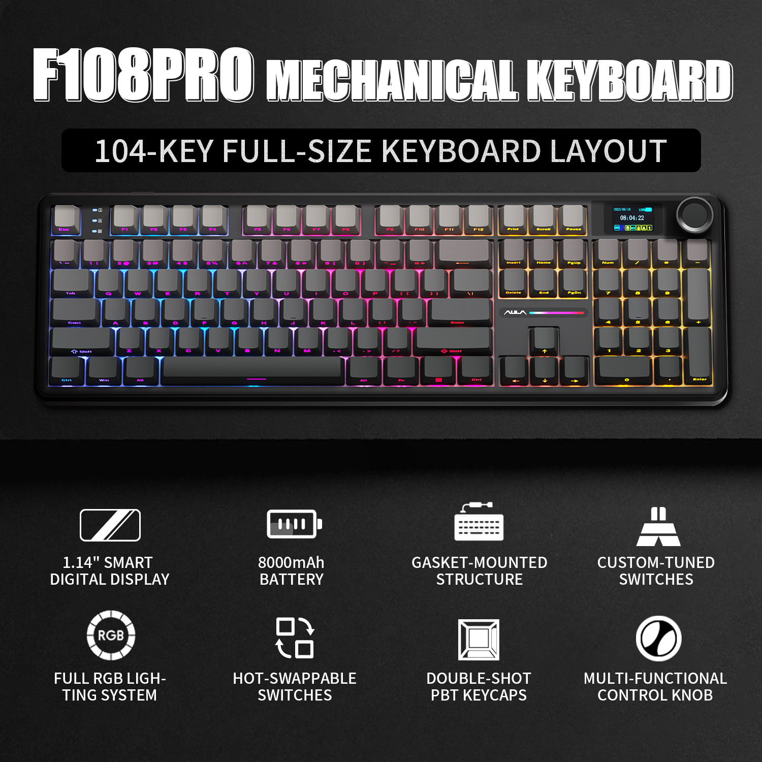 AULA F108 PRO Mechanical Keybo - Gaming Keyboard Corsair review and price