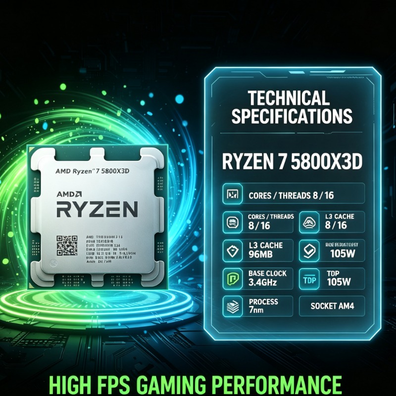 96MB Large Cache AMD Ryzen 7 5 - Amd Cpu Ryzen 7 review and price