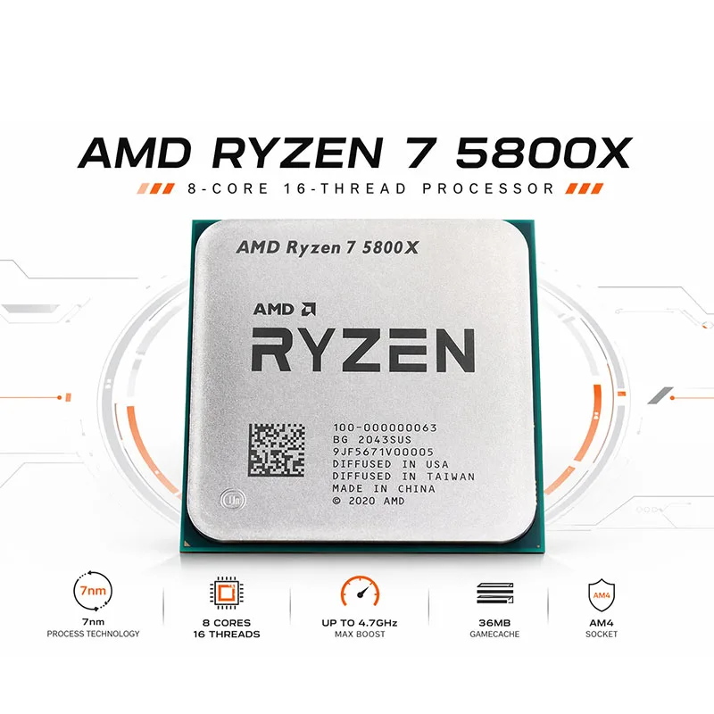AMD Ryzen 7 5800X Unlocked Ove - Amd Cpu Ryzen 7 review and price