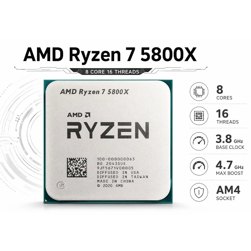 AMD Ryzen 7 5800X Unlocked Ove - Amd Cpu Ryzen 7 review and price