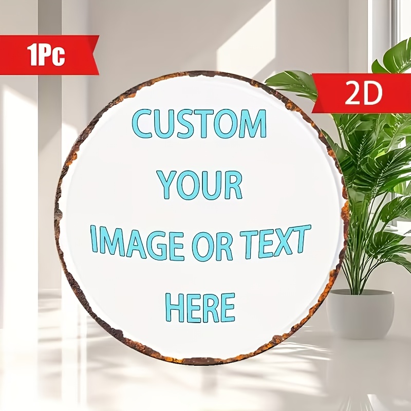 Custom Round Metal Tin Sign, P - Brass Weight Plate review and price